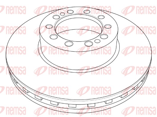 Disque de frein REMSA NCA1210.20