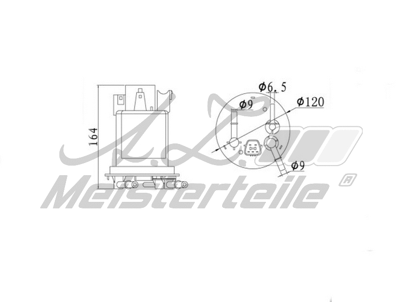 Filtre à carburant A.Z. Meisterteile AZMT-41-020-1455