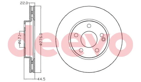 Disque de frein DEEVO BD18560