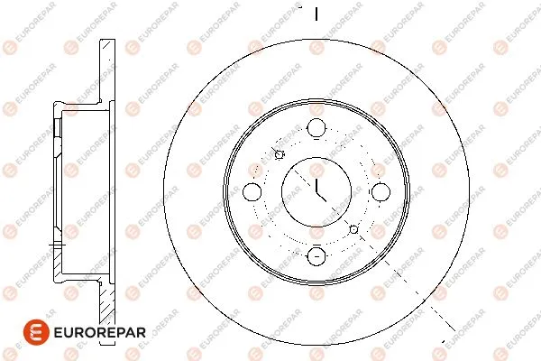 Disque de frein EUROREPAR 1676013280