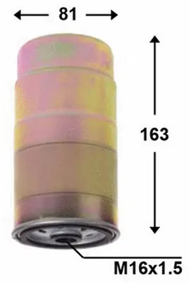 Filtre à carburant JS ASAKASHI FC0016