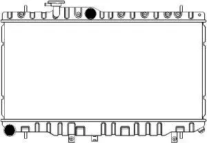 Radiateur, refroidissement du moteur SAKURA Automotive 4422-1004
