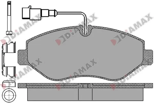 Kit de plaquettes de frein, frein à disque DIAMAX N09837