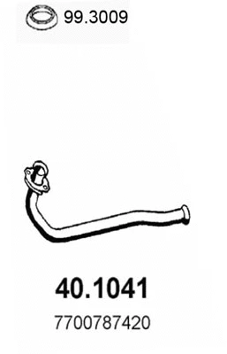 Tuyau d'échappement ASSO 40.1041