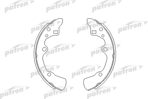 Jeu de mâchoires de frein PATRON PSP276