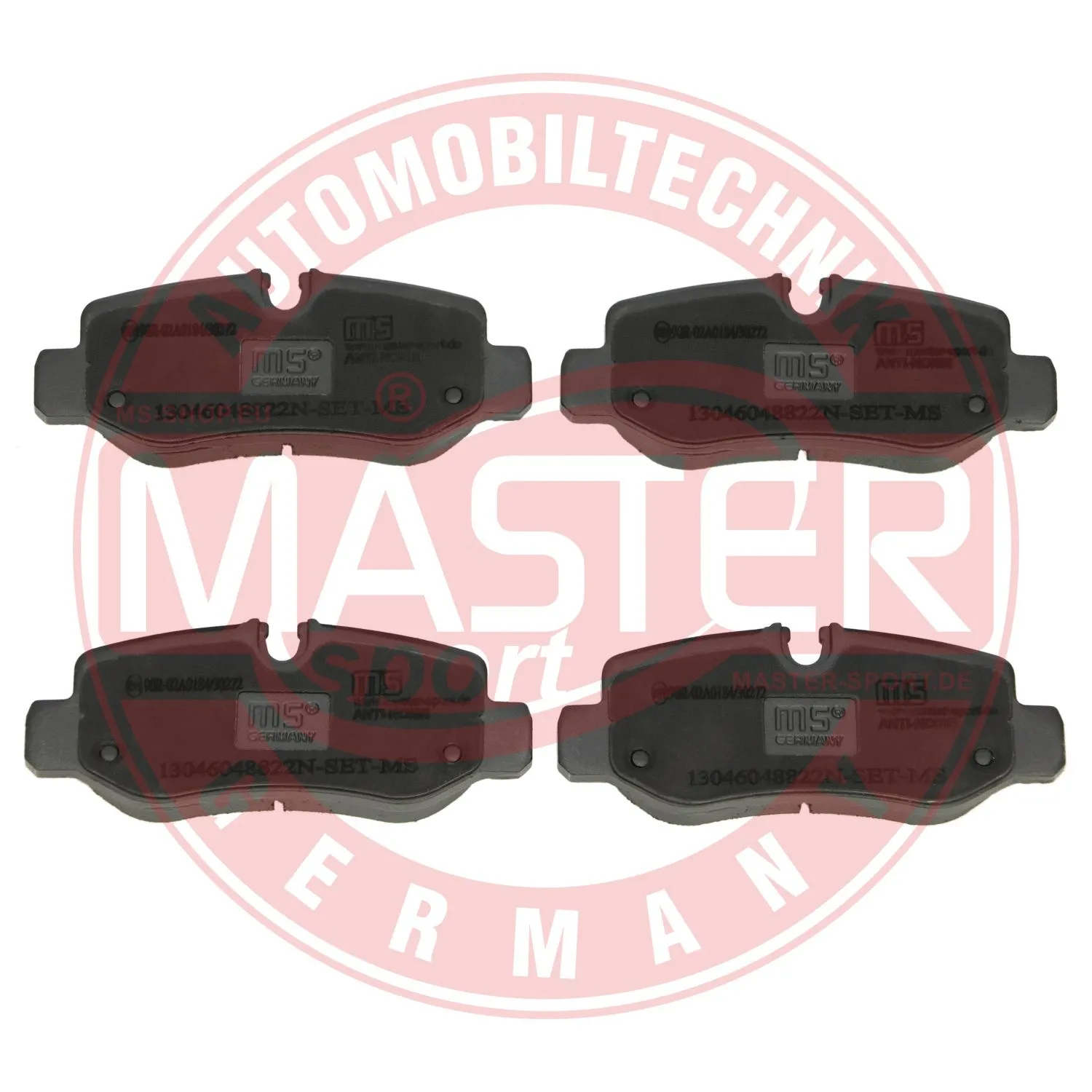 Kit de plaquettes de frein, frein à disque MASTER-SPORT GERMANY 13046048822N-SET-MS