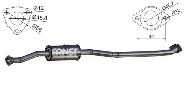 Silencieux central VEGAZ GmbH TS-271ERNS