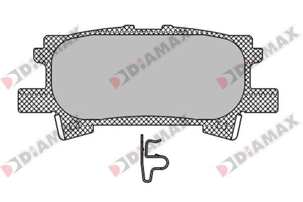 Kit de plaquettes de frein, frein à disque DIAMAX N09576