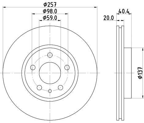 Disque de frein MINTEX MDC991