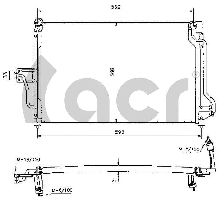 Condenseur, climatisation ACR 300011