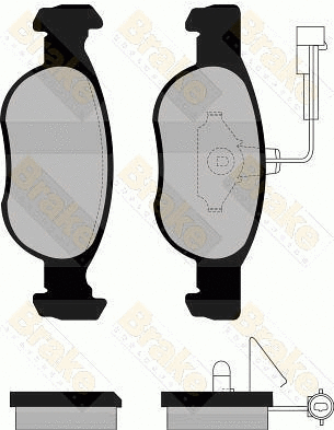 Kit de plaquettes de frein, frein à disque Brake ENGINEERING PA1100