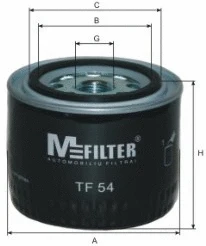 Filtre à huile MFILTER TF 54