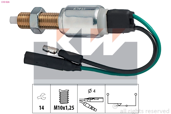 Interrupteur des feux de freins KW 510 026