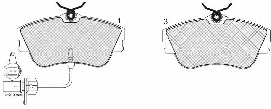 Kit de plaquettes de frein, frein à disque FIT FP3264E