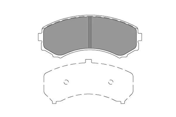 Kit de plaquettes de frein, frein à disque KAVO PARTS KBP-4567