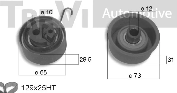 Kit de courroie crantée TREVI AUTOMOTIVE KD1271