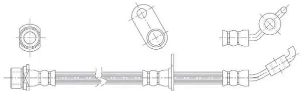 Flexible de frein Technika 44212A