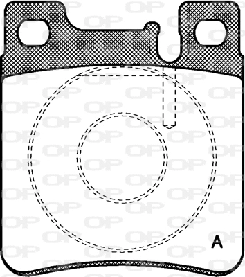 Kit de plaquettes de frein, frein à disque OPEN PARTS BPA0407.00