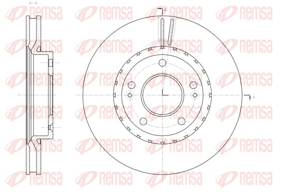 Disque de frein REMSA 61801.10