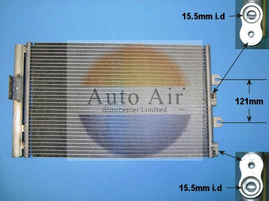 Condenseur, climatisation AUTO AIR GLOUCESTER 16-1102