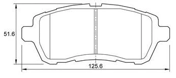 Kit de plaquettes de frein, frein à disque MTR MT585