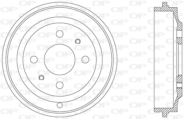 Tambour de frein OPEN PARTS BAD9031.10