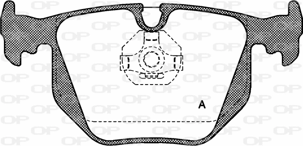 Kit de plaquettes de frein, frein à disque OPEN PARTS BPA0381.00