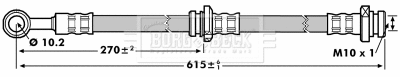 Flexible de frein BORG & BECK BBH7145