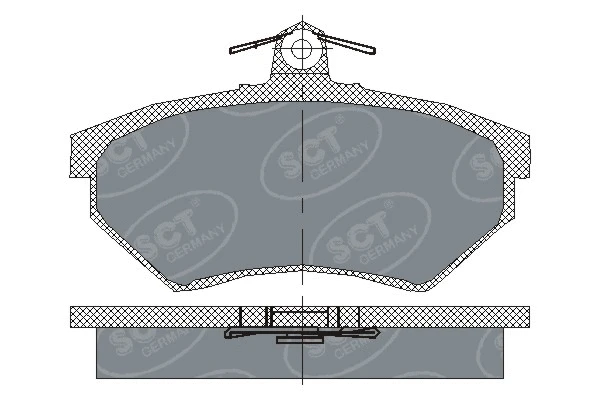 Kit de plaquettes de frein, frein à disque SCT - MANNOL SP 110 PR