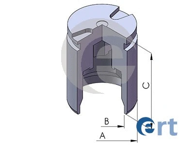 Piston, étrier de frein ERT 150226-C