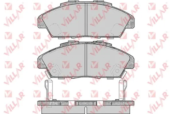Kit de plaquettes de frein, frein à disque VILLAR 626.0571