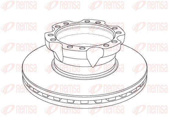 Disque de frein REMSA NCA1154.20