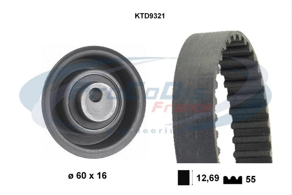 Kit de courroie crantée PROCODIS FRANCE KTD9321