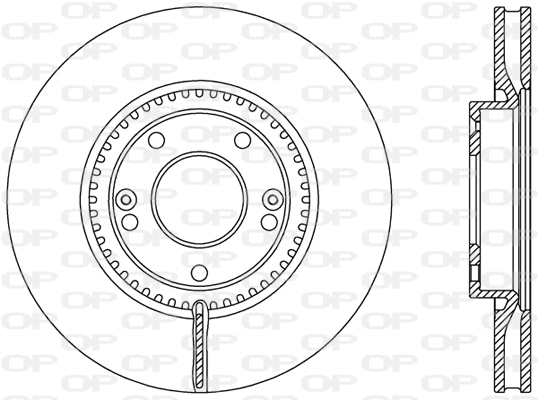 Disque de frein OPEN PARTS BDR2477.20