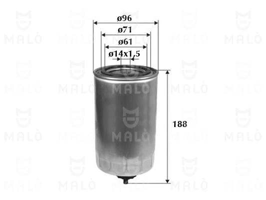 Filtre à carburant AKRON-MALÒ 1520028