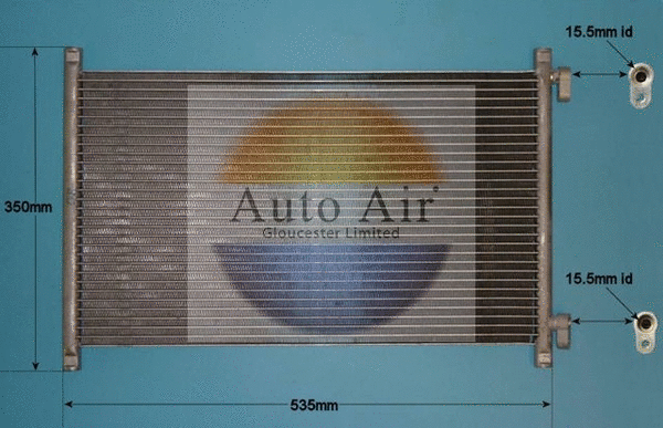 Condenseur, climatisation AUTO AIR GLOUCESTER 16-1121