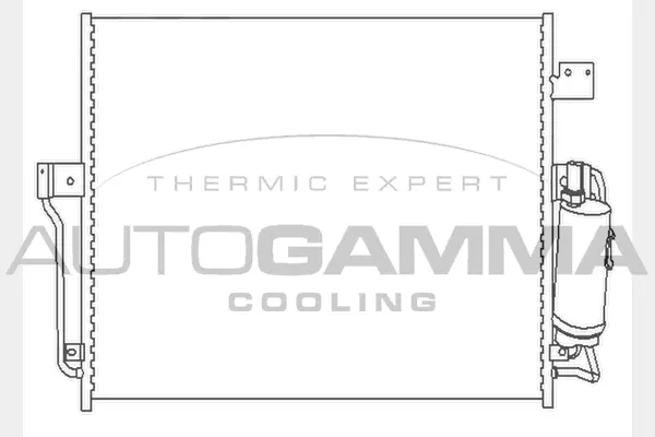Condenseur, climatisation AUTOGAMMA 104443