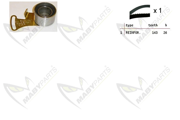 Kit de courroie crantée MABYPARTS OBK010383