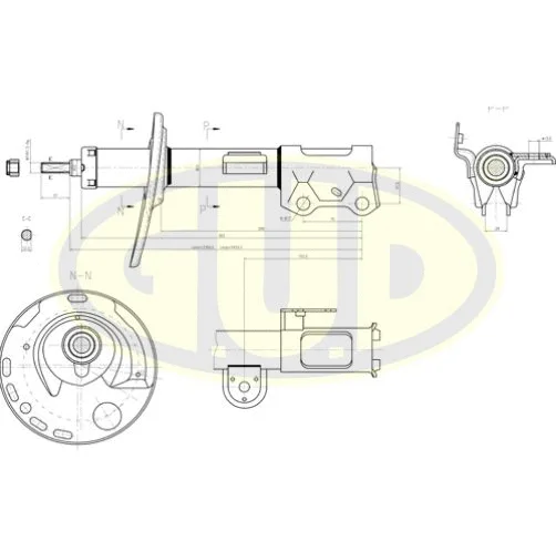Amortisseur G.U.D. GSA339031