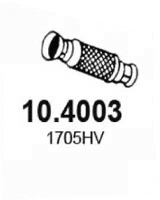 Tuyau d'échappement ASSO 10.4003
