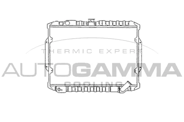Radiateur, refroidissement du moteur AUTOGAMMA 100587