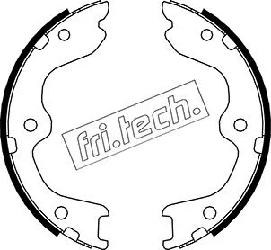 Jeu de mâchoires de frein, frein de stationnement fri.tech. 1067.197