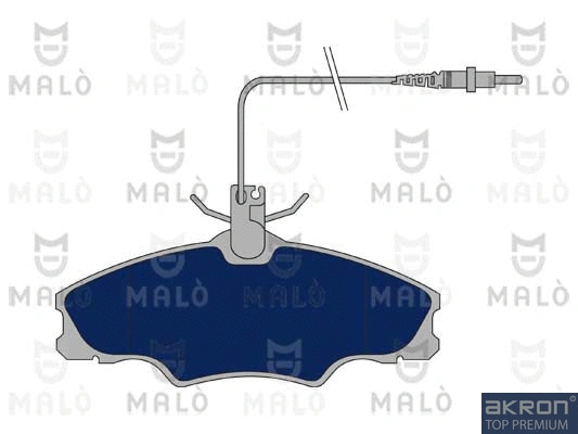 Kit de plaquettes de frein, frein à disque AKRON-MALÒ 1050658