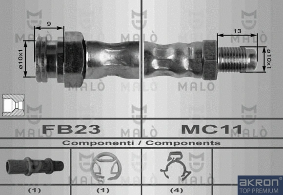 Flexible de frein AKRON-MALÒ 8381
