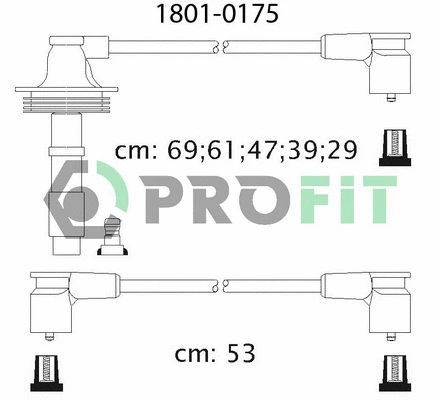 Kit de câbles d'allumage PROFIT 1801-0175