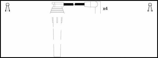 Kit de câbles d'allumage LEMARK HOES819