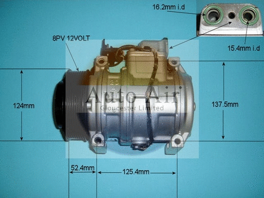 Compresseur, climatisation AUTO AIR GLOUCESTER 14-7490R