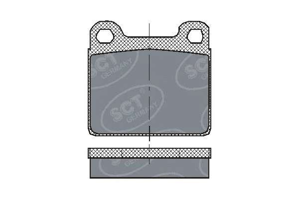 Kit de plaquettes de frein, frein à disque SCT - MANNOL SP 126 PR