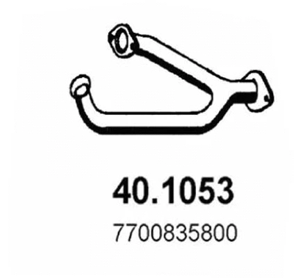 Tuyau d'échappement ASSO 40.1053