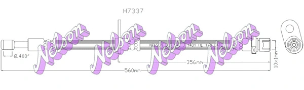 Flexible de frein KAWE H7337
